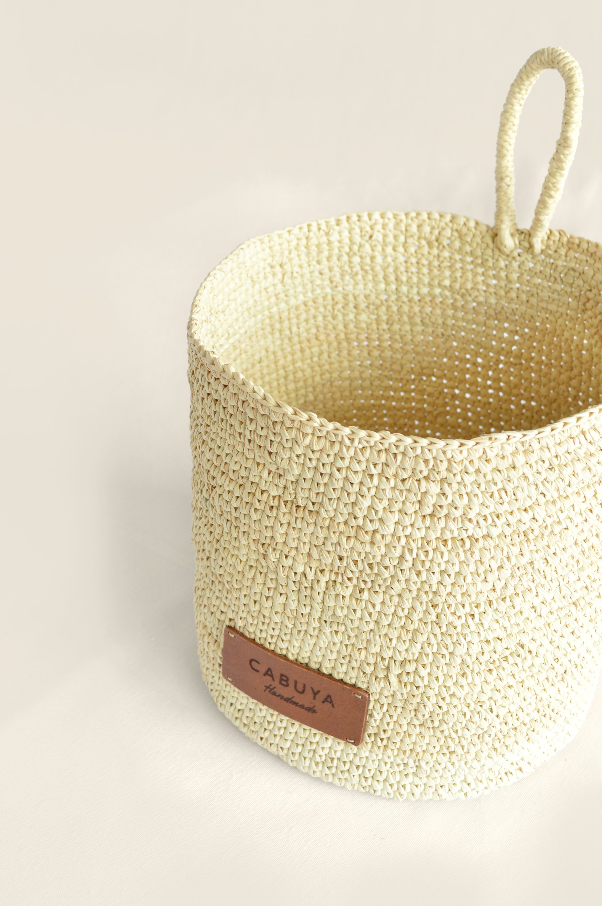 Toquilla Straw Basket Natural