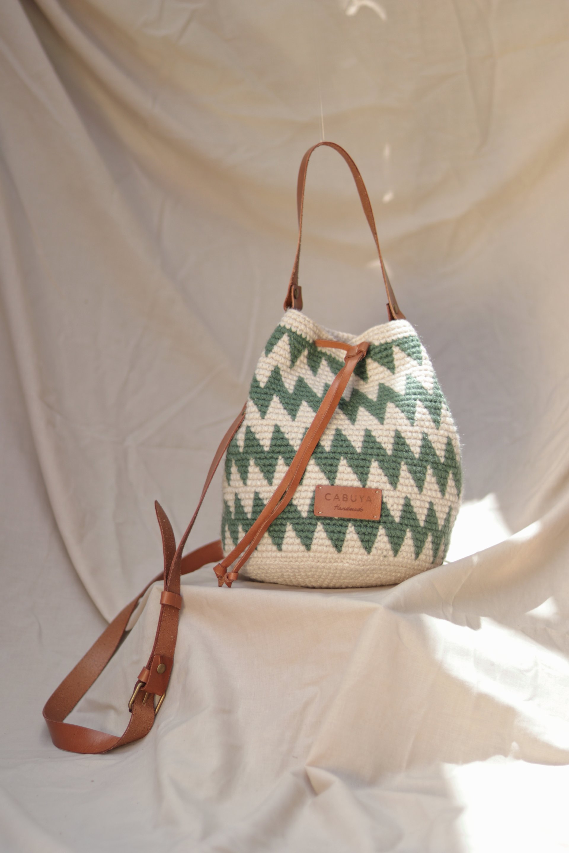 Shigra Bucket Bag Andes Musgo